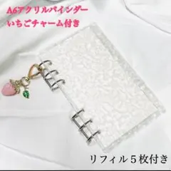 アクリルバインダー A6 シルバー リフィル 家計簿 貯金 推し活 トレカ収納