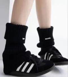 レッグウォーマー　ブラック