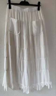 タオ　コムデギャルソン　スカート　白
