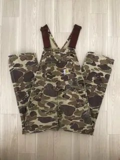 希少 90s carhartt オーバーオール　つなぎ　カモフラ