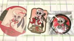 ハズビンホテル　アニメイトカフェ　ロージー　ホロステッカー　缶バッジ　コースター