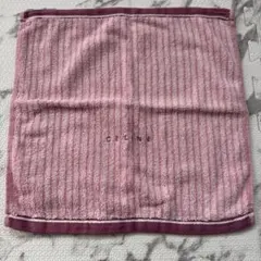 CELINE ストライプタオルハンカチ 約30cm