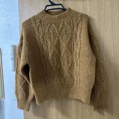 nano UNIVERSE ケーブル編みニットセーター