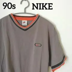 90s old NIKE y2k 平成 テック系 Vネック Tシャツ