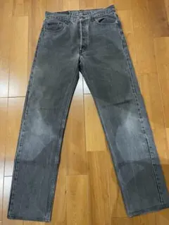 90s Levis USA製 リーバイスブラック 501 後染め W34L34