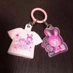 メゾピアノ Tシャツ めじるしチャーム めじるしアクセサリー　うすピンク