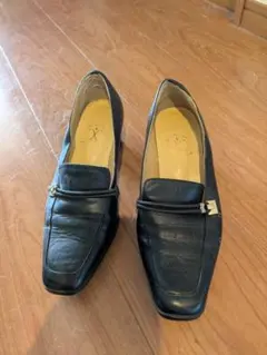 ローファー シルバー バックル
