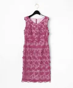 美品♡ グレースコンチネンタル　フラワーレースタイトワンピース　刺繍 サイズ34