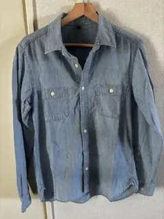 無印良品　シャンブレーシャツ Mサイズ