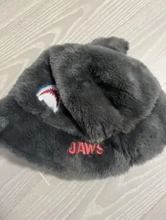 JAWS シャークデザイン帽子 グレー