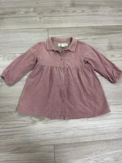 Zara Baby ピンク コーデュロイ ワンピース 12/18ヶ月