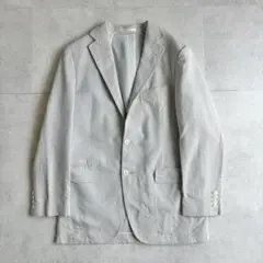 BURBERRY バーバリー グレー ストライプ テーラードジャケット