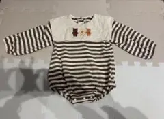 韓国子供服　ロンパース　セーラー襟