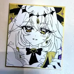 『アナログ手書きイラスト』　アルカナ・シャドウ　　コピック　色紙　ファンアート