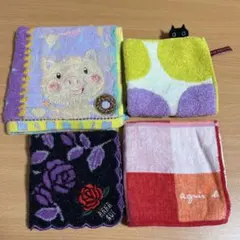 タオルハンカチ4枚セット