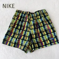 美品★NIKE★総柄 ショートパンツ 水陸両用マルチカラー 水着 ハーフパンツL