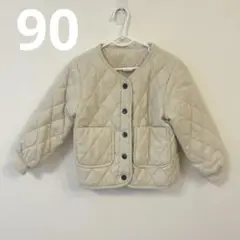 キルティング ベージュジャケット コート 90