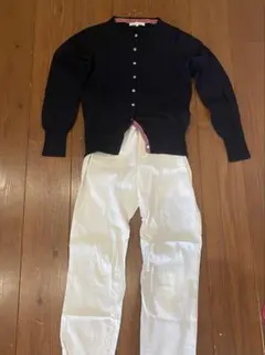 グリーンレーベル　ネイビー カーディガン