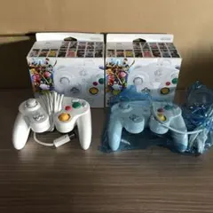 ゲームキューブコントローラー　GCコン　スマブラホワイト　2個セット　動作未確認