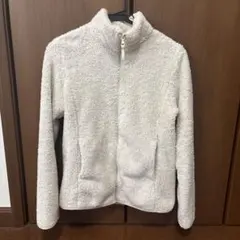 ホワイト フリースジャケット