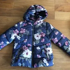 ベネトン花柄ダウンジャケット　中綿