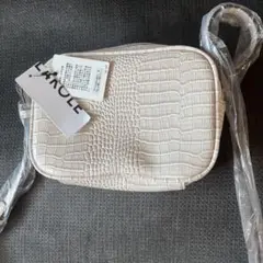 LAKOLE クロコ柄 ショルダーバッグ ベージュ 未使用