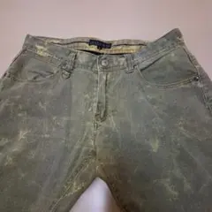 【in the attic】オリーブグリーンデニム