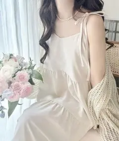 【新品未使用】2wayティアードキャミワンピース