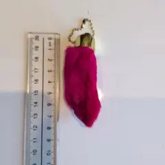 新品未使用　ラビットフットキーホルダー　ピンク