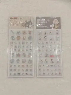 トムとジェリー スヌーピー タイルみたいなシール 2点セット