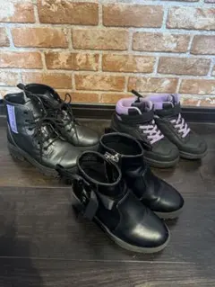 女の子 ショートブーツ ♡20cm 3足セット まとめ売り