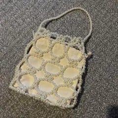 結婚式 オケージョン 巾着つきビーズバッグ