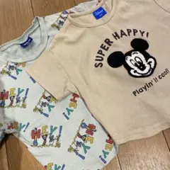 ディズニー ミッキー Tシャツ 2枚セット 100cm