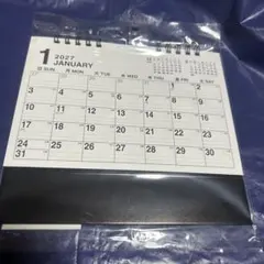 【2027年】ダイソー 卓上Wリングカレンダー B6 六曜シンプル 新品未使用のサムネイル