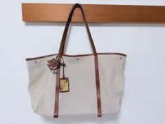 ローレンラルフローレン トートバッグ ベージュ 美品