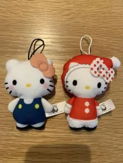 サンタクロースキティ　ハローキティ　５０周年マスコット 　2個セット　マック