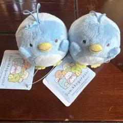 すみっコぐらし ぺんぎん本物　ばんざいゴムひも付きマスコット　セット