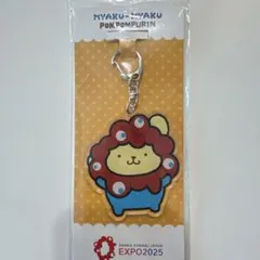 サンリオ　ミャクミャクなりきり　クリア　キーホルダー