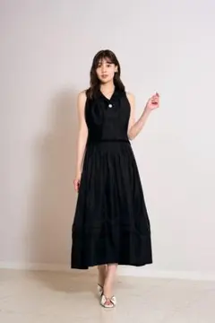 Her lip to ワンピース M Leira Lace Trim Dress - メルカリ