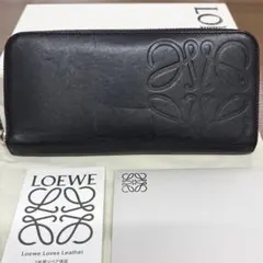 新品同様‼️ 現行　ロエベ　LOEWE 長財布　アナグラム　ラウンドファスナーのサムネイル