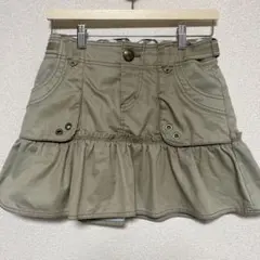 BURBERRY ブルーレーベル フリル付きミニスカート ベージュ