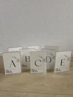 結婚式　テーブルナンバー　アクリルスタンド　 8個セット A〜H