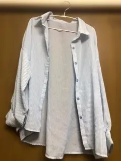 【美品】GRL シアーストライプシャツ