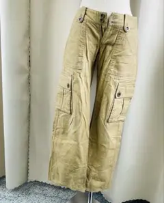 CECIL McBEE ベージュ カーゴパンツ 4ポケット　560