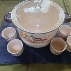 ホーロー鍋と茶碗蒸しセット