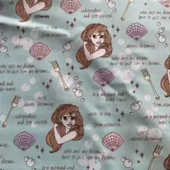 アリエル　ディズニー　生地　1m