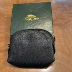 LONGCHAMP 黒 レザー コインケースのサムネイル