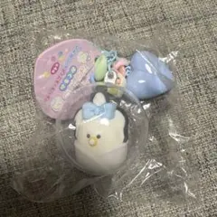 つぶらな瞳のなまがき おくるみ シャカシャカドームキーホルダー 하늘색