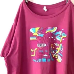 ALTERNATIVE Walk Life Tシャツ 2XL ピンク 古着