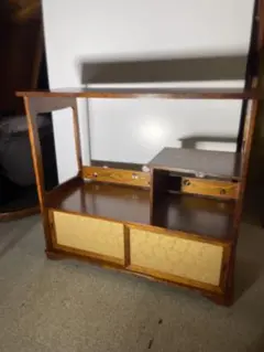 茶棚 茶道具棚 茶道具収納 金襴引戸付 和家具